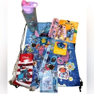 Disney Stitch Kids Toy Set - Blue 16 Pieces NWT